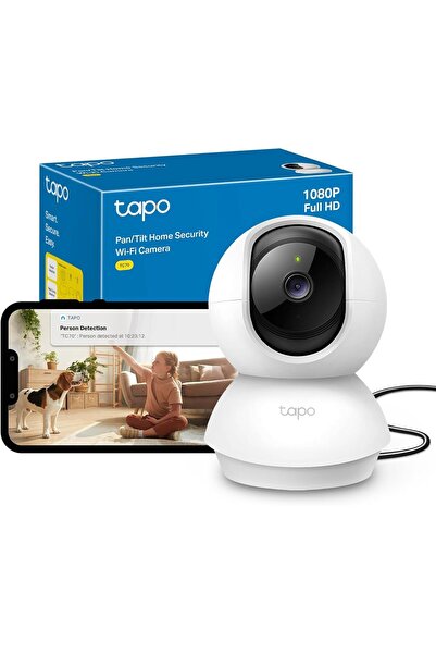 Ahtapot Tapo TP-Link TC70 Pan/Tilt Smart Security Camera, 360° Rotational Vie...