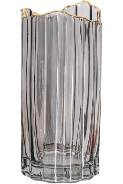 PEPAXON Heavy Glass Vase for Flower Tall Vase Cylinder Vase Tabletop Decorati...