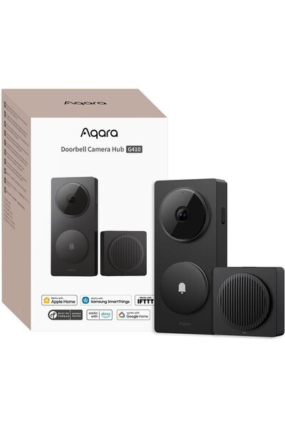 Aqara Smart Doorbell Camera G410 with Chime, 2K, HomeKit Secure Video, 2-Way ...