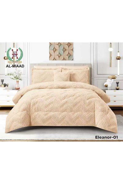 ALMIAAD Nefir Velvet Fur Winter Quilt 7 Pieces _ Double Velvet Fur Winter Quilt 7 Piece Set