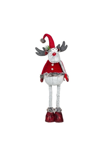 OEM Figura Decorativa de Crăciun Cerb Roșu 97 cm – Decor Festiv pentru Casă ș...