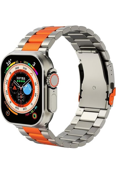 dado Anti-Scratch Titanium Watch Band Compatible with Apple Watch Series Ultr...