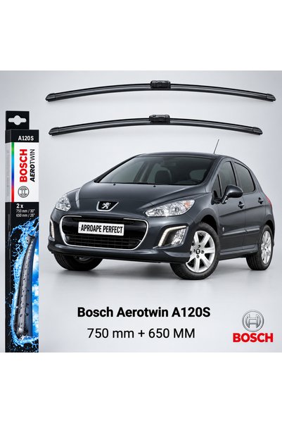 Bosch Lame ștergătoare pentru Peugeot 308 I Hatchback 4A/4C 2007–2013 |   A120S
