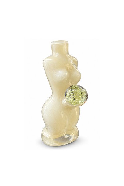 HEDİYE FİKRİ Vază decorativă din sticlă cu bust de femeie