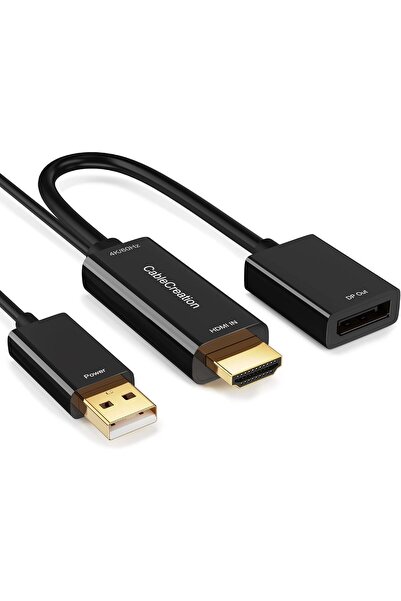 GENERAL CableCreation HDMI to DisplayPort Adapter with USB Power, 4K x 2K@60Hz