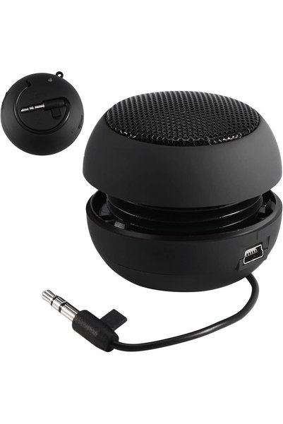 KASTWAVE مكبر صوت صغير، مكبر صوت محمول مزود بمقبس صوت Aux مقاس 3.5 ملم، صوت س...
