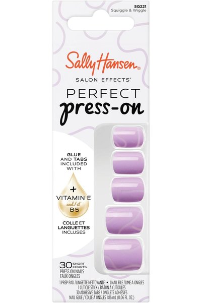 Sally Hansen أظافر صناعية بتأثير صالونات التجميل، سهلة التركيب، 101 SWOOP THE...