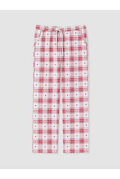 LC Waikiki Esvab • Modern & Distinctive Checkered Embroidered Women's Pajama ...