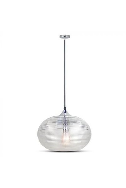 V-TAC PENDUL TAVAN 35CM STICLA TRASNPARENTA - DIAMOND