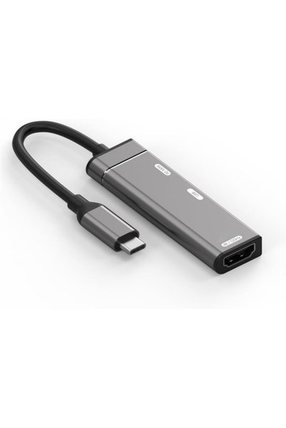 KASTWAVE محول USB-C إلى HDMI بدقة 4K وتردد 120 هرتز، محول متعدد المنافذ من ال...