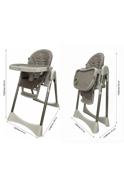 Viva Toys MIILUNA SCAUN DE MASA PLIABIL ANDROMEDA, GREY