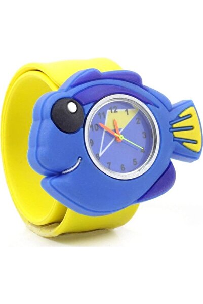Wacky Watches Παιδικό ρολόι χειρός σλαπ 3D με μπλε ψάρι του Ειρηνικού