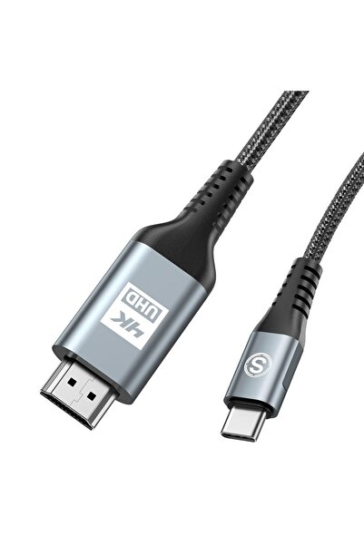 GENERAL SWECENT HDMI to Type-C Cable 2m, 4K UHD USB-C HDMI Adapter, Thunderbo...