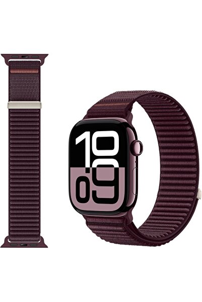 GENERAL Soft Nylon Woven Loop Sport Band Compatible with Apple Watch Ultra SE...