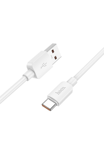Hoco X96 Καλώδιο Φόρτισης και Δεδομένων USB A σε Type-C, PD 6A 100W, 1Μ - Λευκό