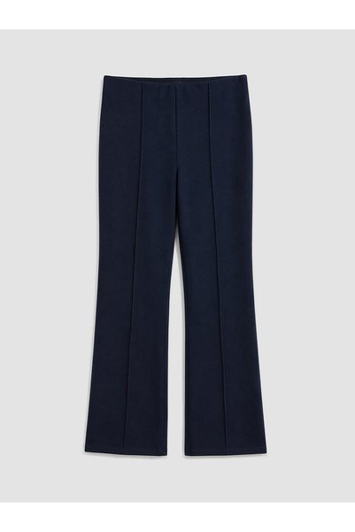 LC Waikiki Peak New Season Navy Blue Spanish Leg Women's Trousers