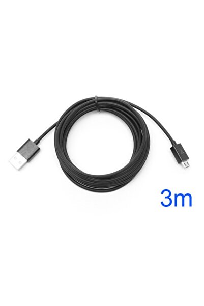 OEM Καλώδιο Φόρτισης και Δεδομένων micro USB 3m - Μαύρο