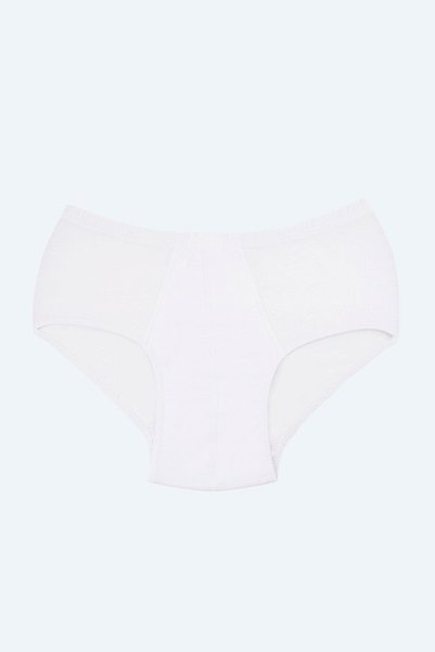 mintev White Combed Cotton Men's Underpants 002-1 (12 Pieces)
