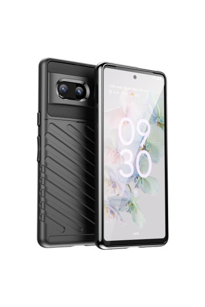 OEM Θήκη Σιλικόνης TPU Ενισχυμένη Thunder για Google Pixel 7 5G - Μαύρο
