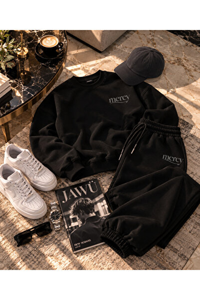 JAWÜ FASHION Mercy Printed Oversize Raised Sweet-Sweatpants Premium SET