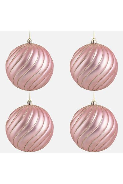 OEM SET4 GLOB ROZ VAL GLITTER 12CM