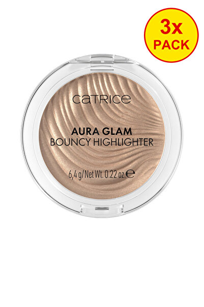 Catrice 3x PACK Aura Glam Iluminador Bouncy #010 6,4 gr