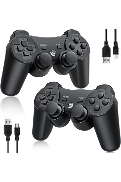 GENERAL Controller 2 Pack for PS3 Wireless Controller for Sony Playstation 3,...