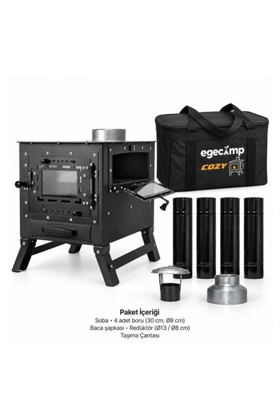 EgeCamp ® Cozy Kuzineli Çadır ve Kamp Sobası