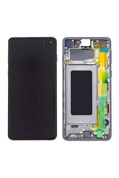 Samsung Γνήσια Οθόνη LCD και Μηχανισμός Αφής για Galaxy S10 SM-G973F - Μπλε (...