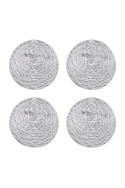 OEM Suport pentru Pahar de Crăciun PVC Foil Argintiu 10 cm – 4 buc. – Decor P...