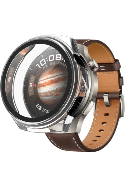 XGSM Carcasă 2 în 1 + Sticlă securizată pentru Huawei Watch 4 Pro, Transparen...