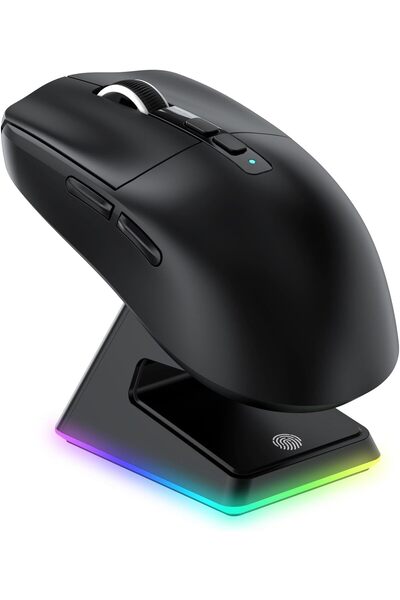 GENERAL فأرة ألعاب لاسلكية VGN GAMEPOWER ATTACK SHARK X6 SUPERLIGHT مع قاعدة ...