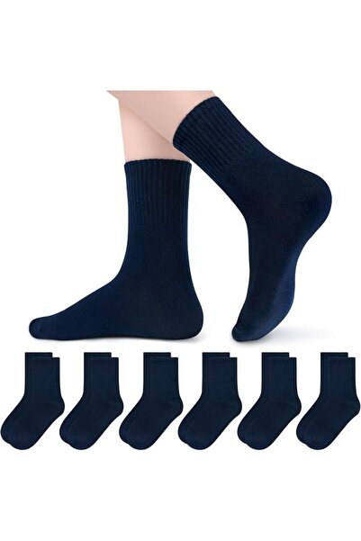 GENERAL Olreco 6 Pack Girls Crew Socks Boys Socks Cotton Seamless Socks for K...