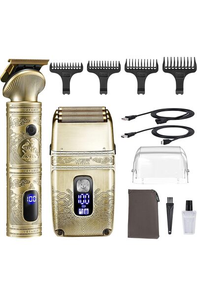 VGR Gifts for him Hair Trimmer & Electric Razor for Men, Foil Shaver, Beard T...