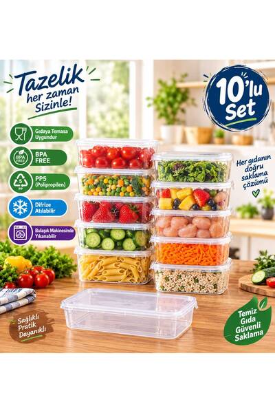 BURADA GELSİN 10 LU 2 LT BUZLUK KABI SIZDIRMAZ ORJİNAL