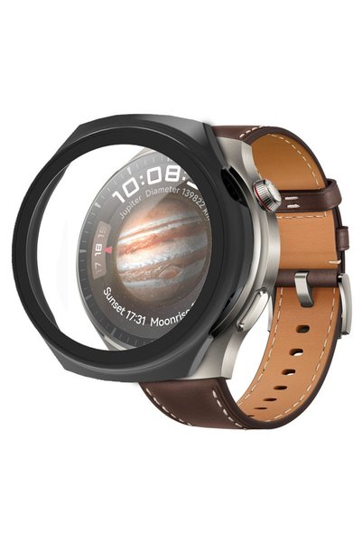 XGSM Carcasă 2 în 1 + Sticlă securizată pentru Huawei Watch 4 Pro, Negru