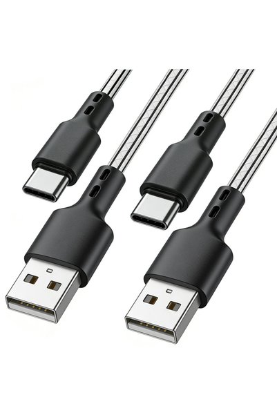 GENERAL كابل USB A إلى USB C، كابل شحن سريع من النوع C بقوة 2.4 أمبير، سلك بي...