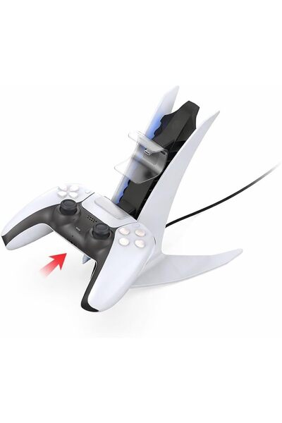 [casa.pro] محطة شحن مزدوجة لوحدات تحكم PS5 - قاعدة شحن USB-C سريعة مزدوجة مع ...