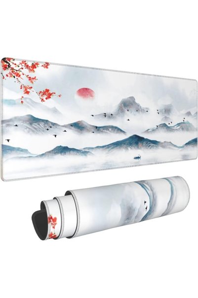 GENERAL XXL Extended Gaming Mouse Pad with Stitched Edges 31.5X11.8 Inch, Ext...