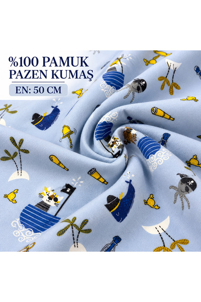 MEKİK MANİFATURA Flannel Fabric 50 cm Wide (Children's Figure Included)