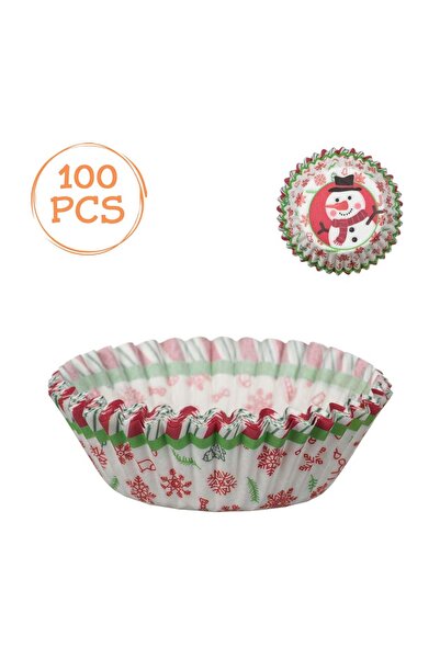OEM Forme de Copt de Hârtie Cupcake de Crăciun Om de Zăpadă 10.5 cm – 100 buc...