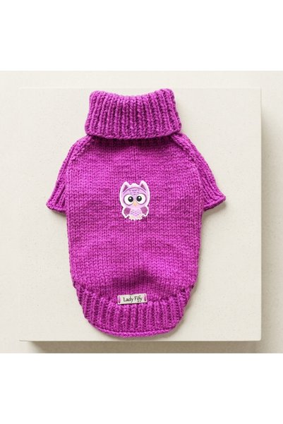 Lady Fify Turtleneck Pink Sweater for Cat and Dog