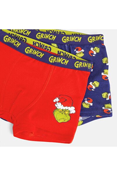 OEM SET BOXERI 2BUC GRINCH VERDE AOP-ROS 6-8 Ani