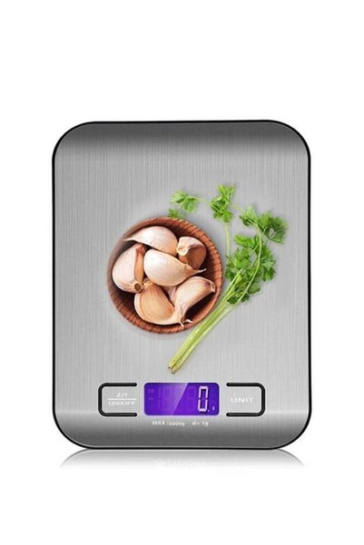 Generic Brand BELLSBERRY 5kg Digital Kitchen Scale – Stainless Steel Food Wei...