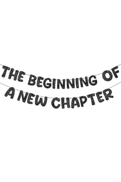 GENERAL كاستويف لافتة سوداء لامعة مربوطة مسبقا بعبارة "The Beginning of a New...