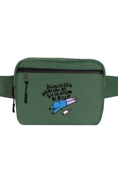 CrowsGate These Events Will Be Fixed by Bi Bits Waist Bag Green Color