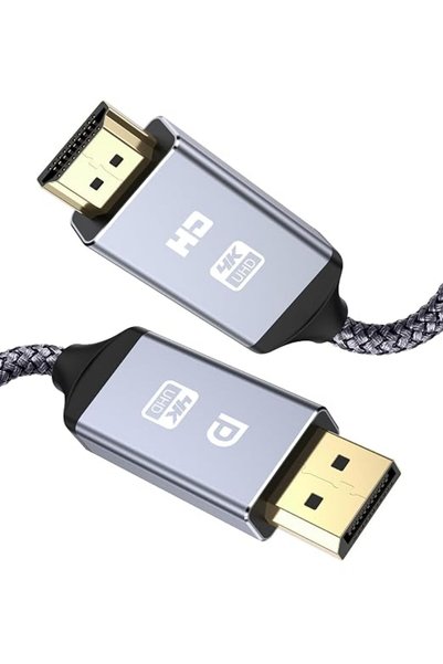 GENERAL كابل DisplayPort إلى HDMI بدقة 4K، طول 4 متر، كابل توصيل أحادي الاتجا...