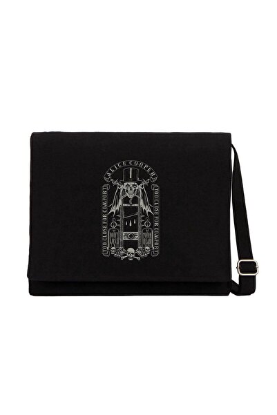 CrowsGate Alice Cooper Too Close for Comfort Black Canvas Messenger Bag