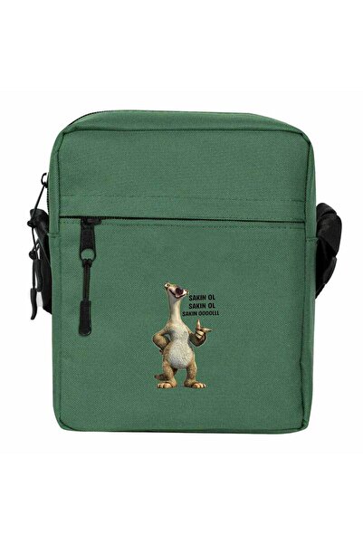 CrowsGate Sakin Ooolll Shoulder Bag Green Color