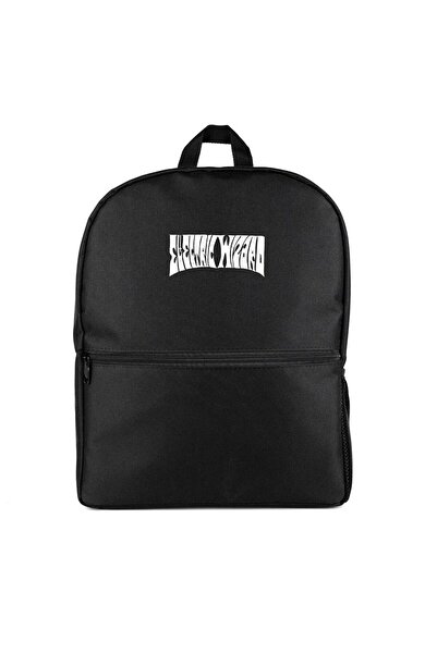 CrowsGate Electric Wizard Text Backpack Black Color